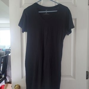NY&C XS Black T Shirt Dress